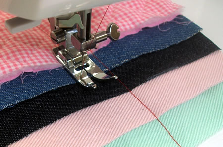 モニカピクシー5710Rの自動糸調子の試し縫い