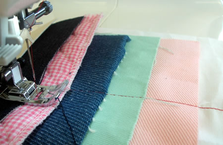 自動糸調子（機械式）の縫い見本